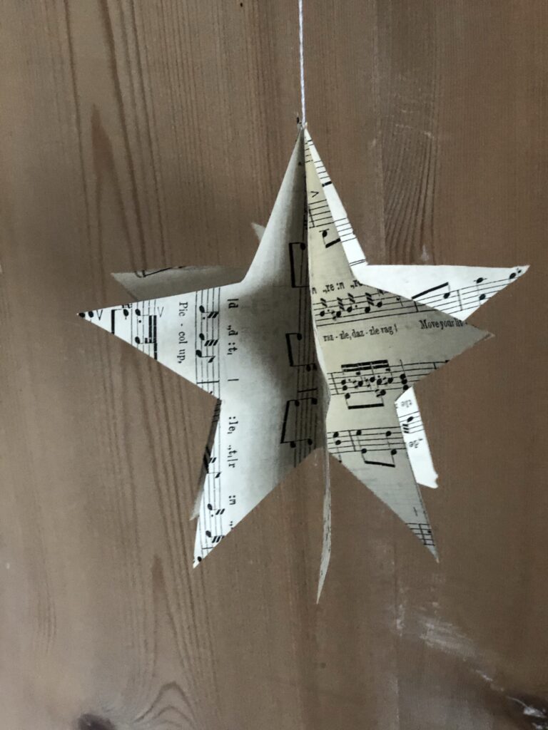 3D paper star decoration