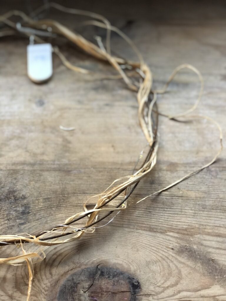 creating a rusty wreath