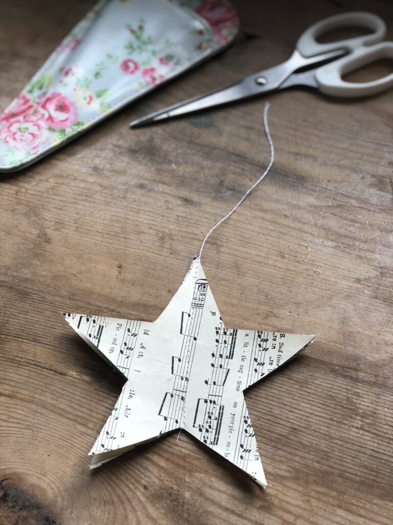 3D paper star decoration