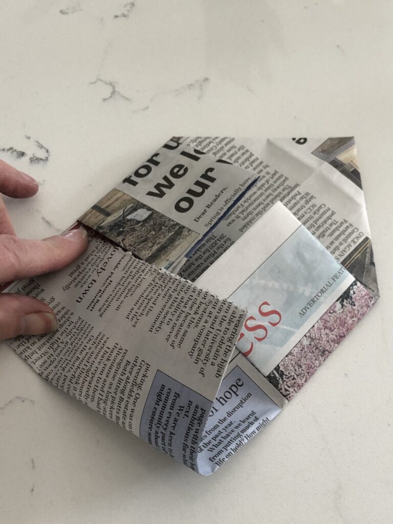 origami newspaper folding