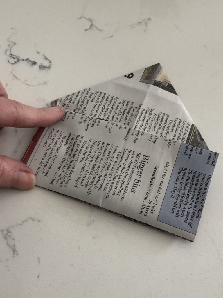 origami newspaper folding