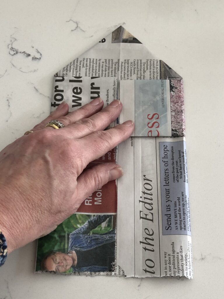 folding newspaper