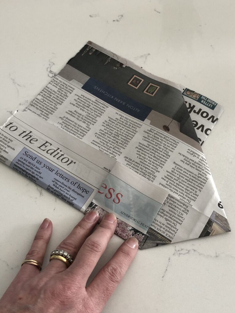 folding newspaper