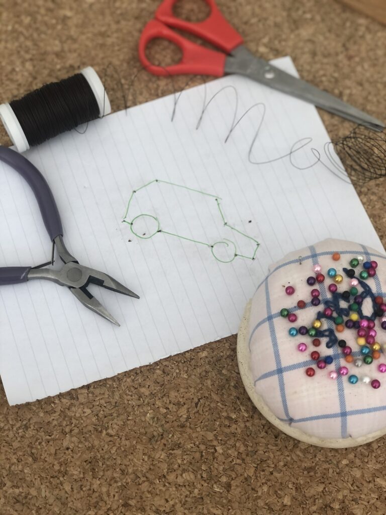 making a simple wire craft car