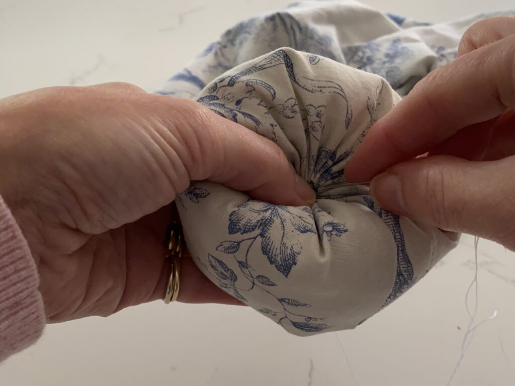 creating a pumpkin segment in fabric