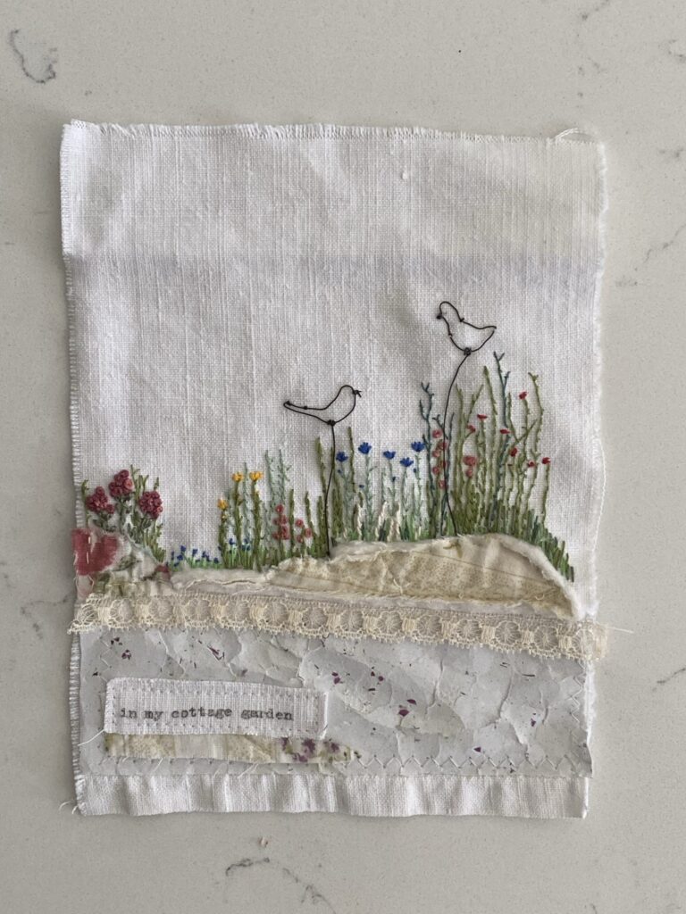 embroidered wall art