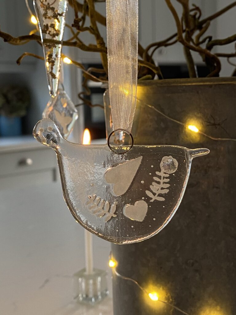 handmade glass scandinavian bird